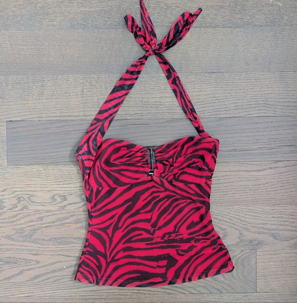 Princess Polly Zebra Print Tube Top